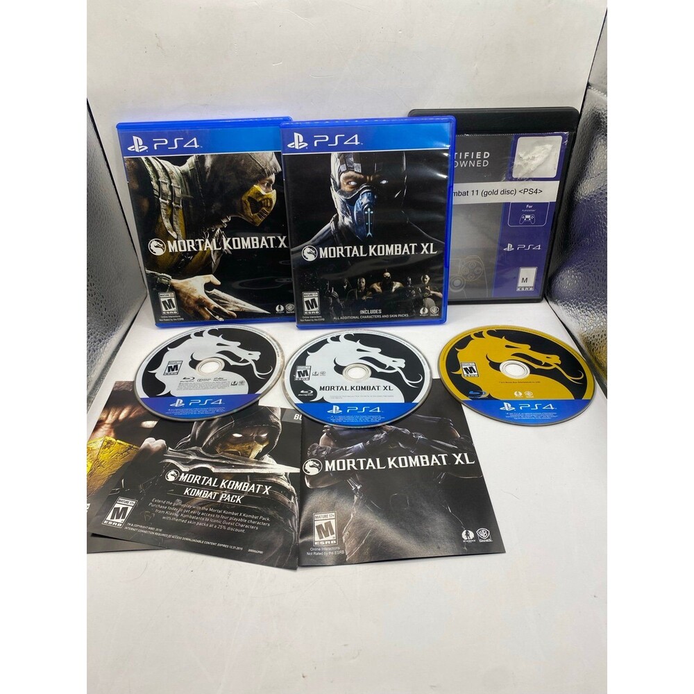 Mortal Kombat X + XL + 11 (Sony PlayStation 4 PS4, 2016) 3 game bundle